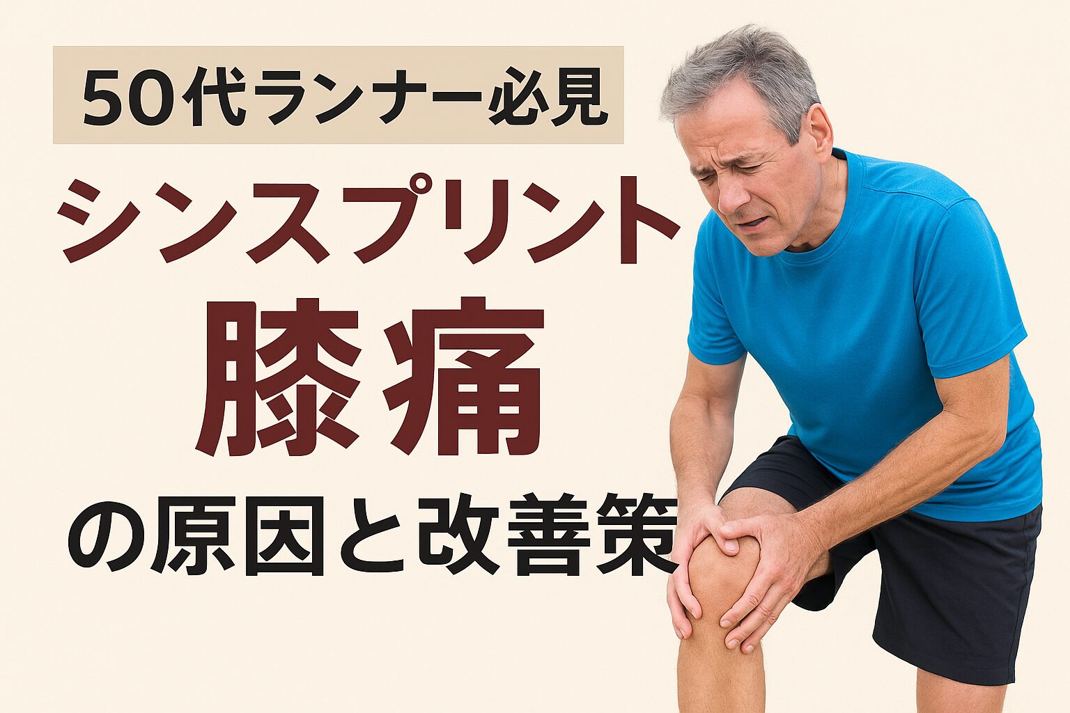 50代ランナー必見　シンスプリント膝痛の原因と改善策