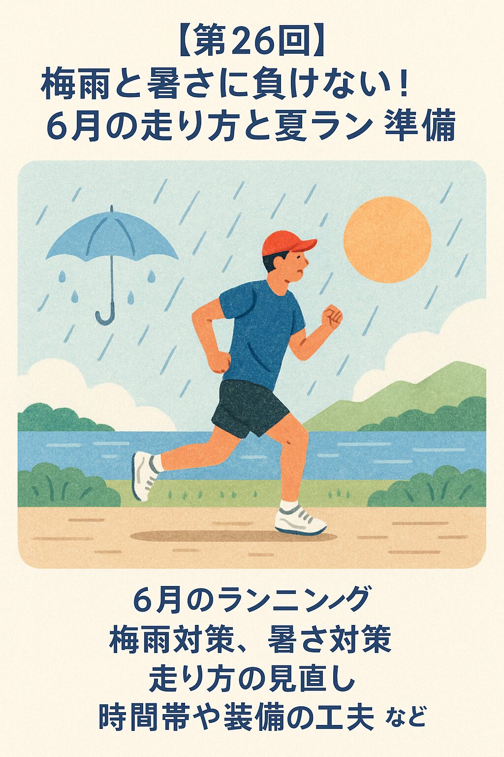 梅雨対策のランニング画像