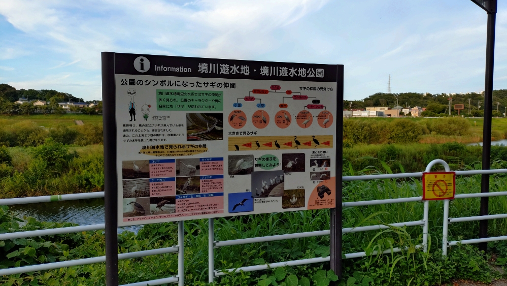 境川遊水地公園　看板画像